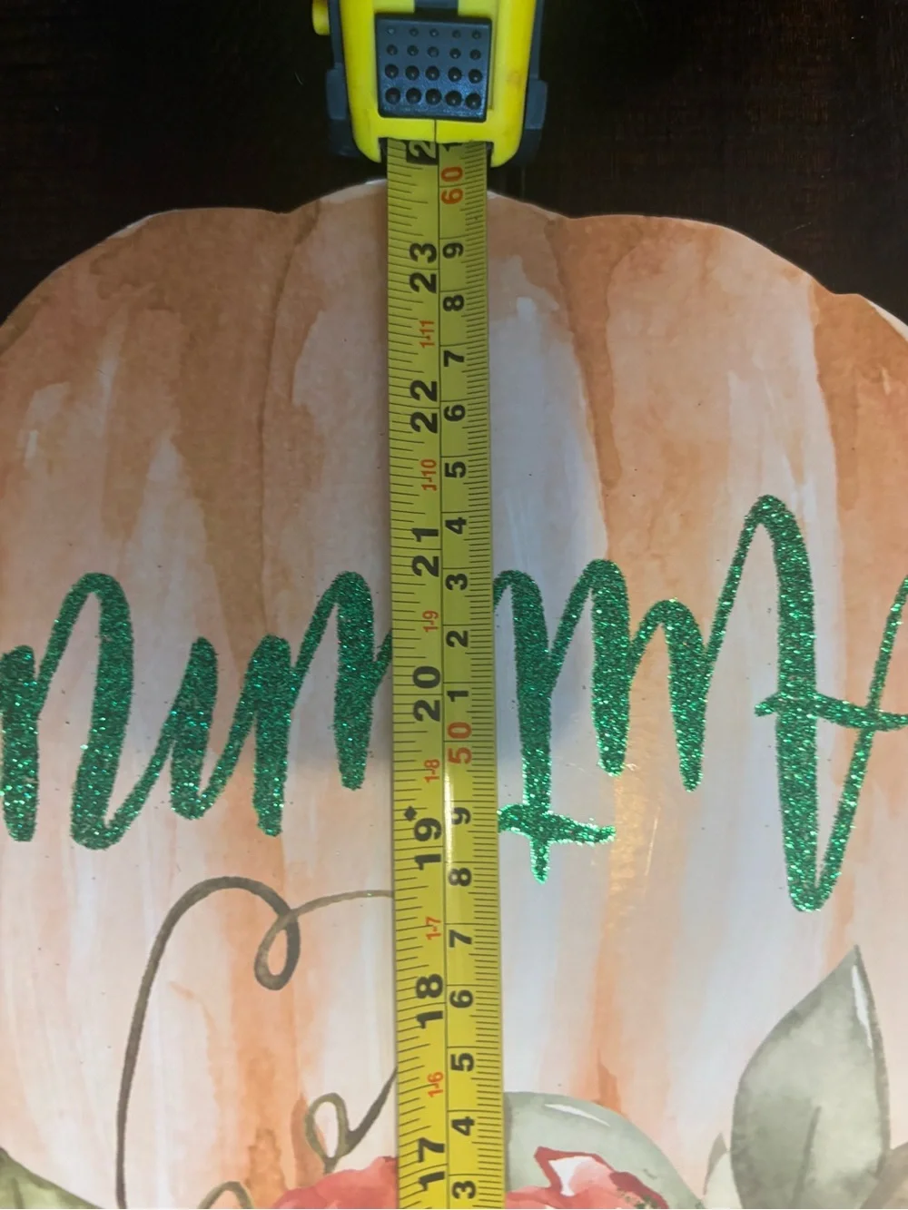 Happy Harvest Orange Pumpkin Wall Decor - Seasonal Fall Sign